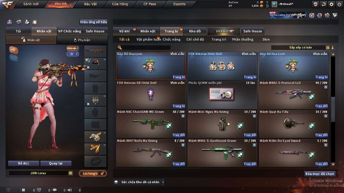 shop acc cf uy tin gia re